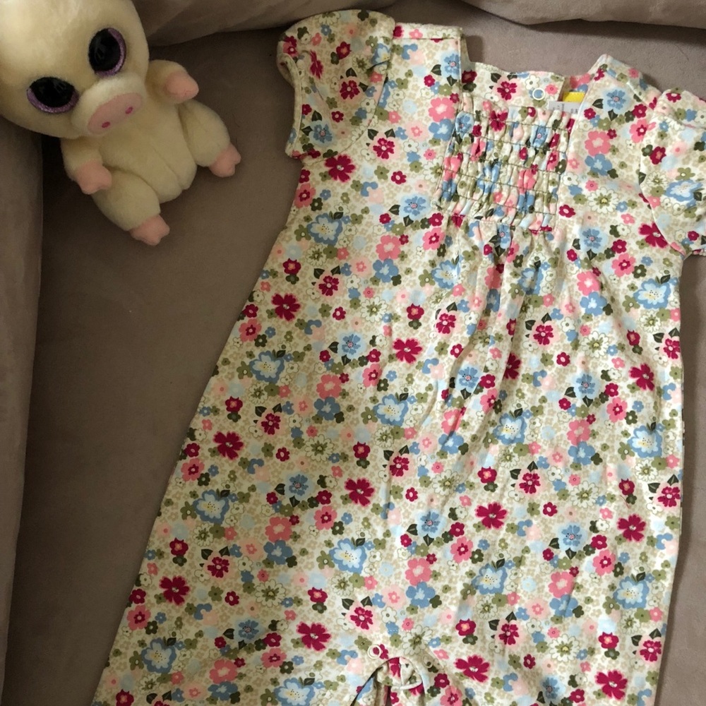 Gymboree Floral One Piece Romper NWT